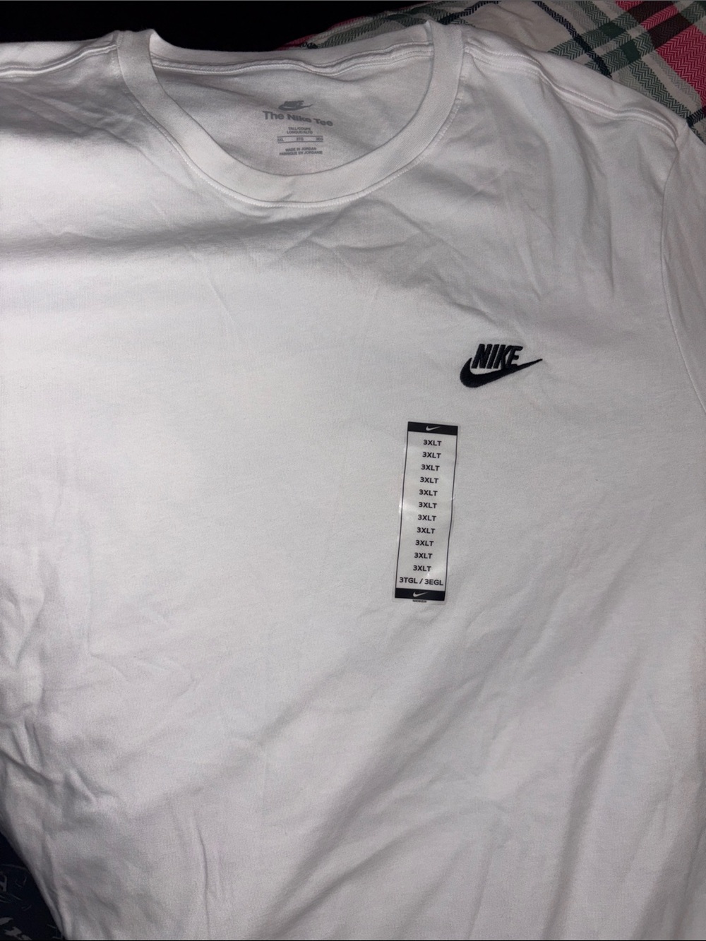 SOLD, do not buy! Nike White Short Sleeve Tee with Black Swoosh